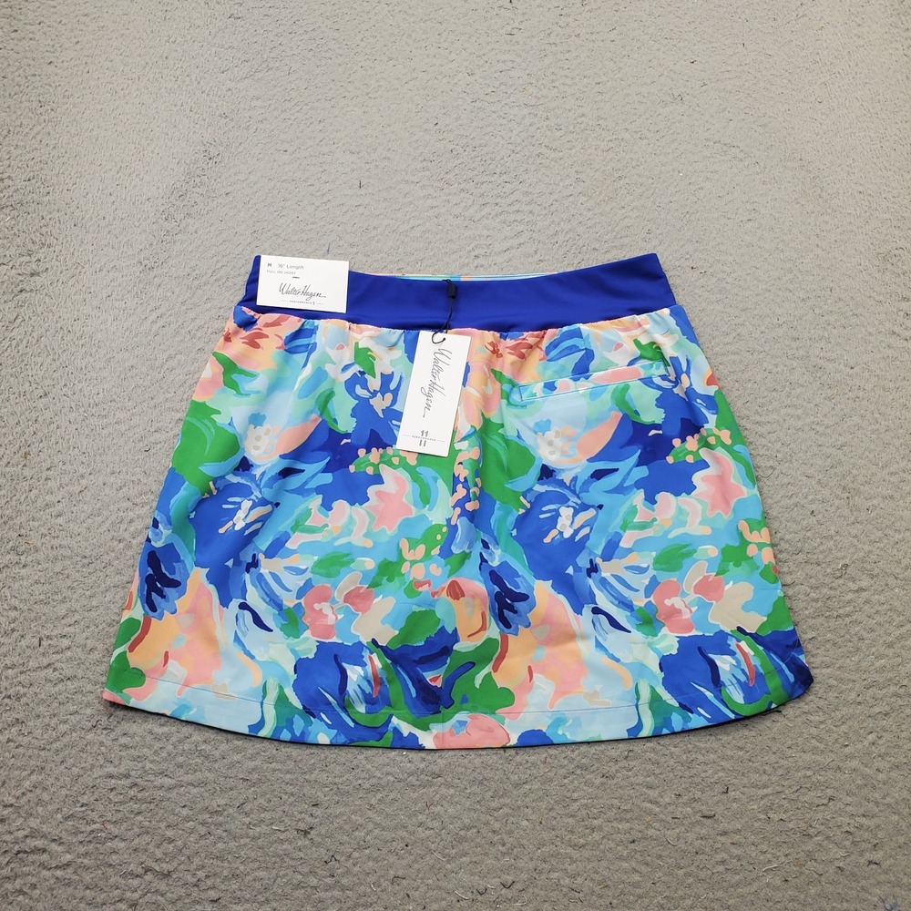 Walter Hagen Golf Tennis Skort Women M Multi Floral Lined Performance 11 Pull On - Picture 2 of 8
